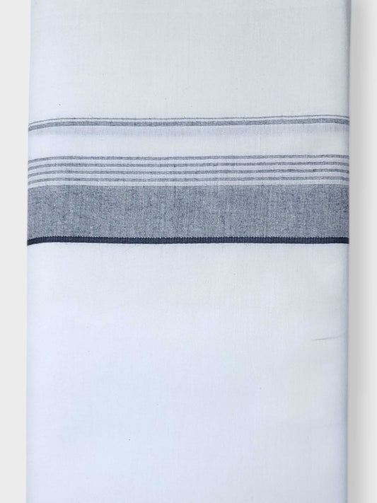 Single Kerala Pure White Mundu/Dhoti