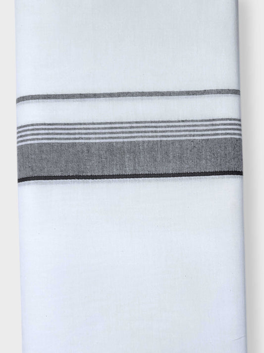 Single Kerala Pure White Mundu/Dhoti