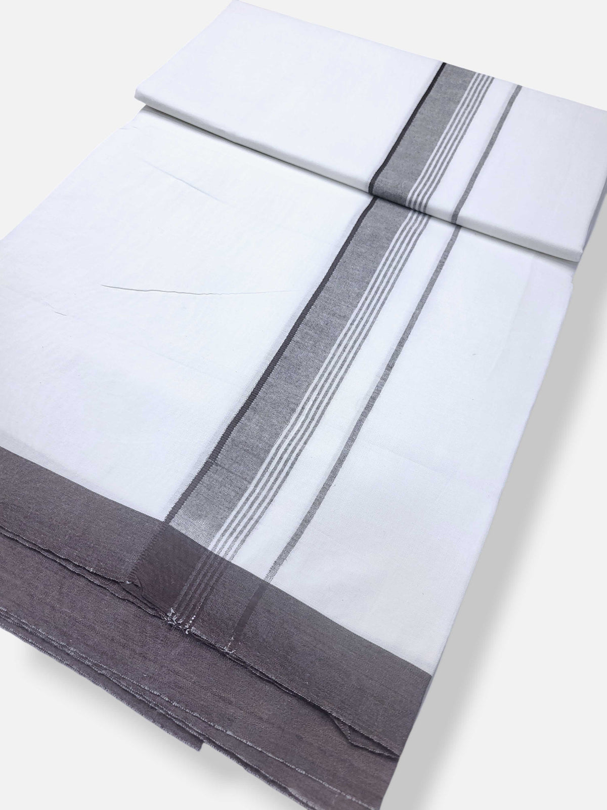 Single Kerala Pure White Mundu/Dhoti