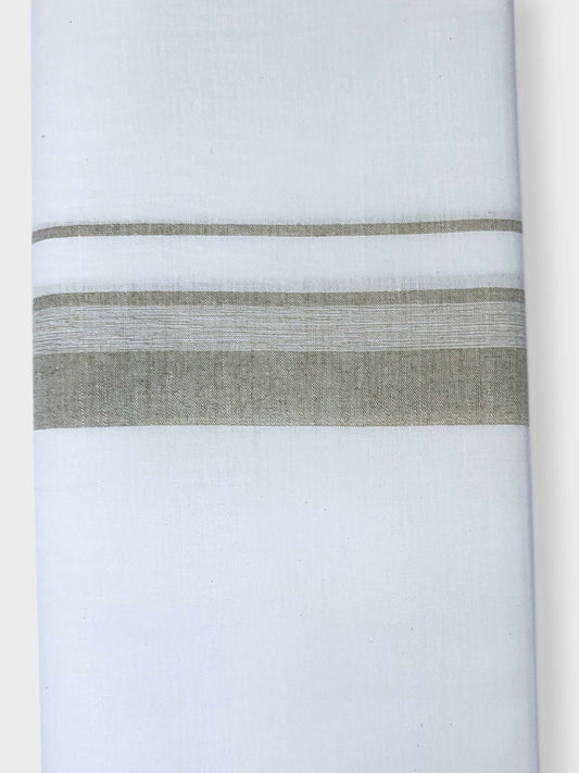 Single Kerala Pure White Mundu/Dhoti