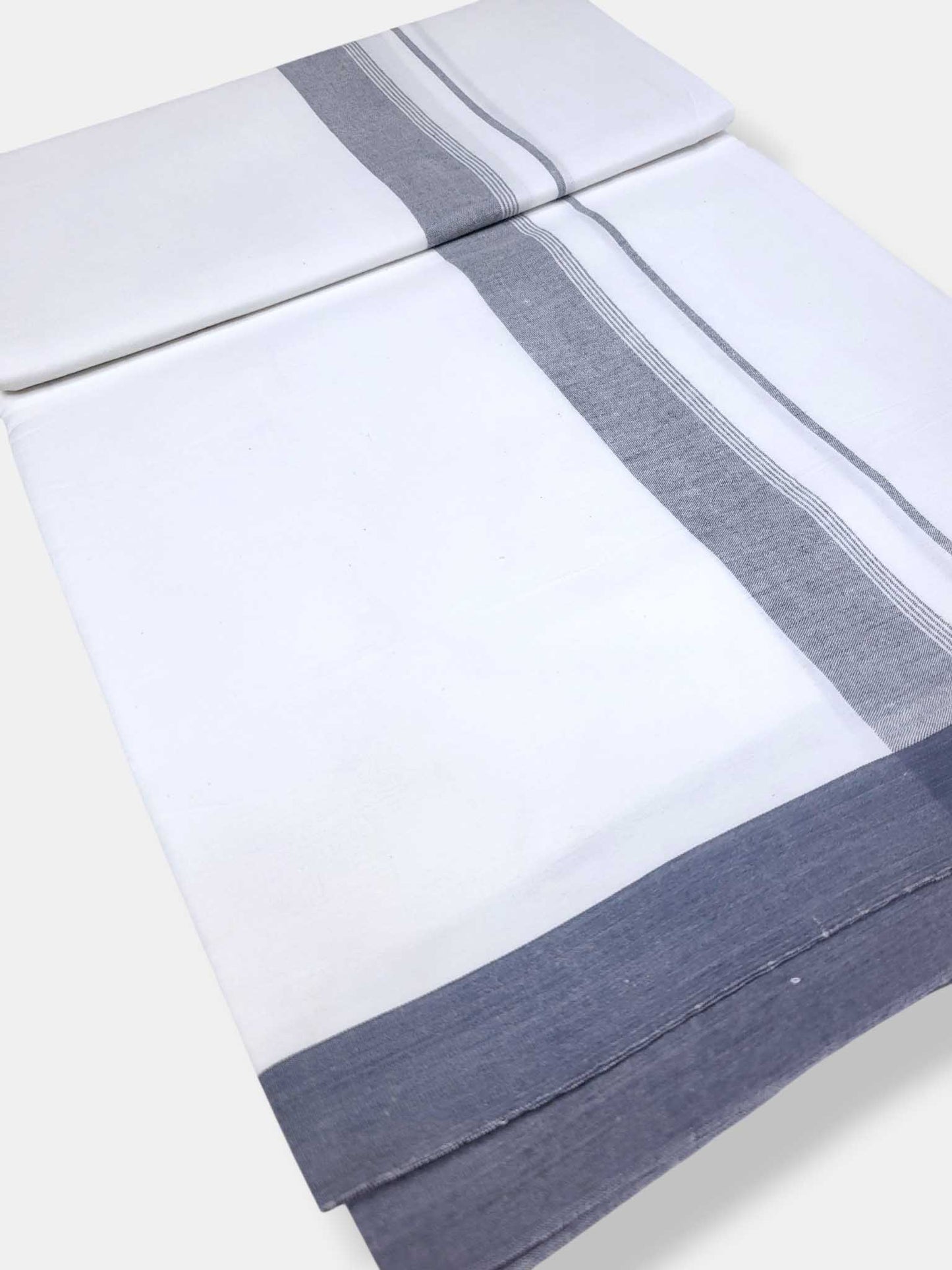 Single Kerala Pure White Mundu/Dhoti