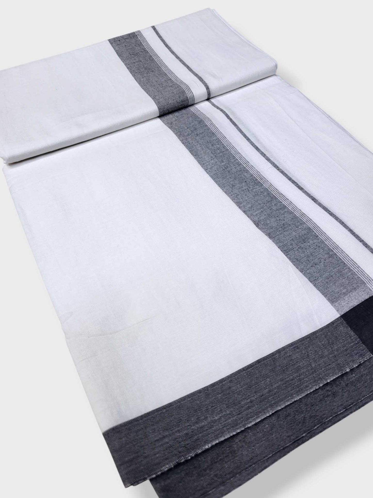 Single Kerala Pure White Mundu/Dhoti