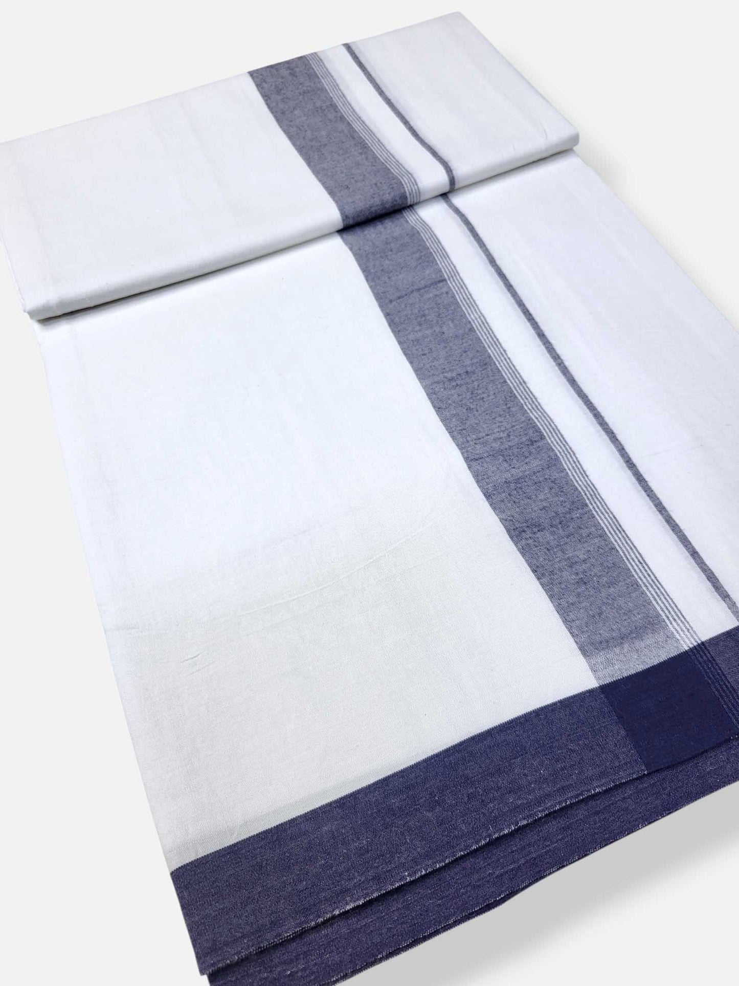 Single Kerala Pure White Mundu/Dhoti
