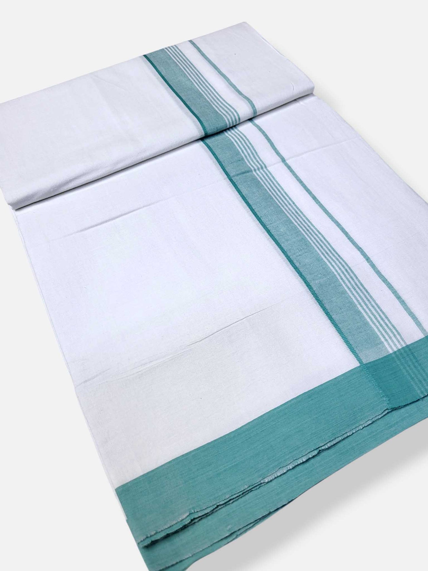 Single Kerala Pure White Mundu/Dhoti