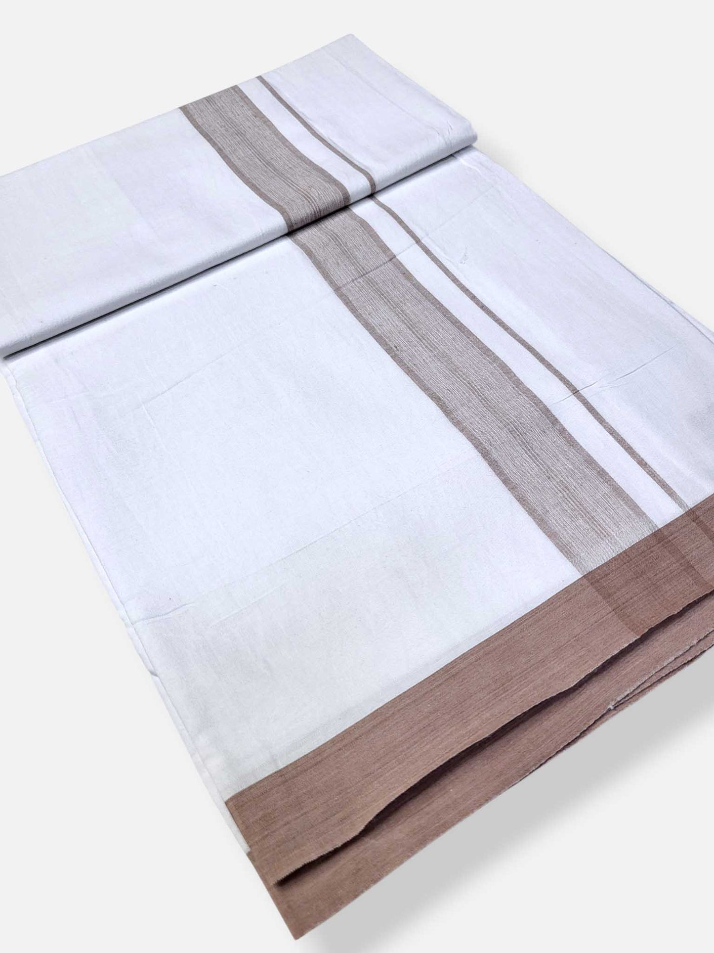 Single Kerala Pure White Mundu/Dhoti