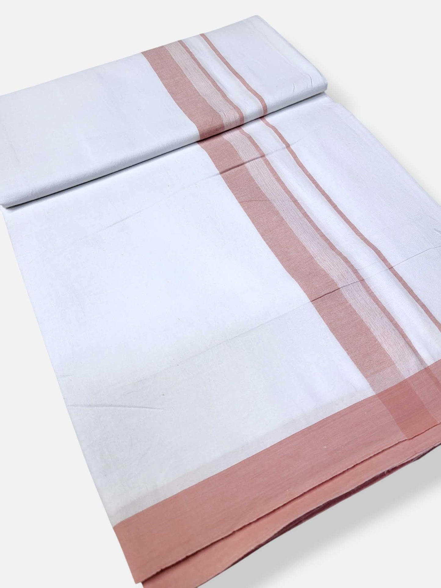 Single Kerala Pure White Mundu/Dhoti