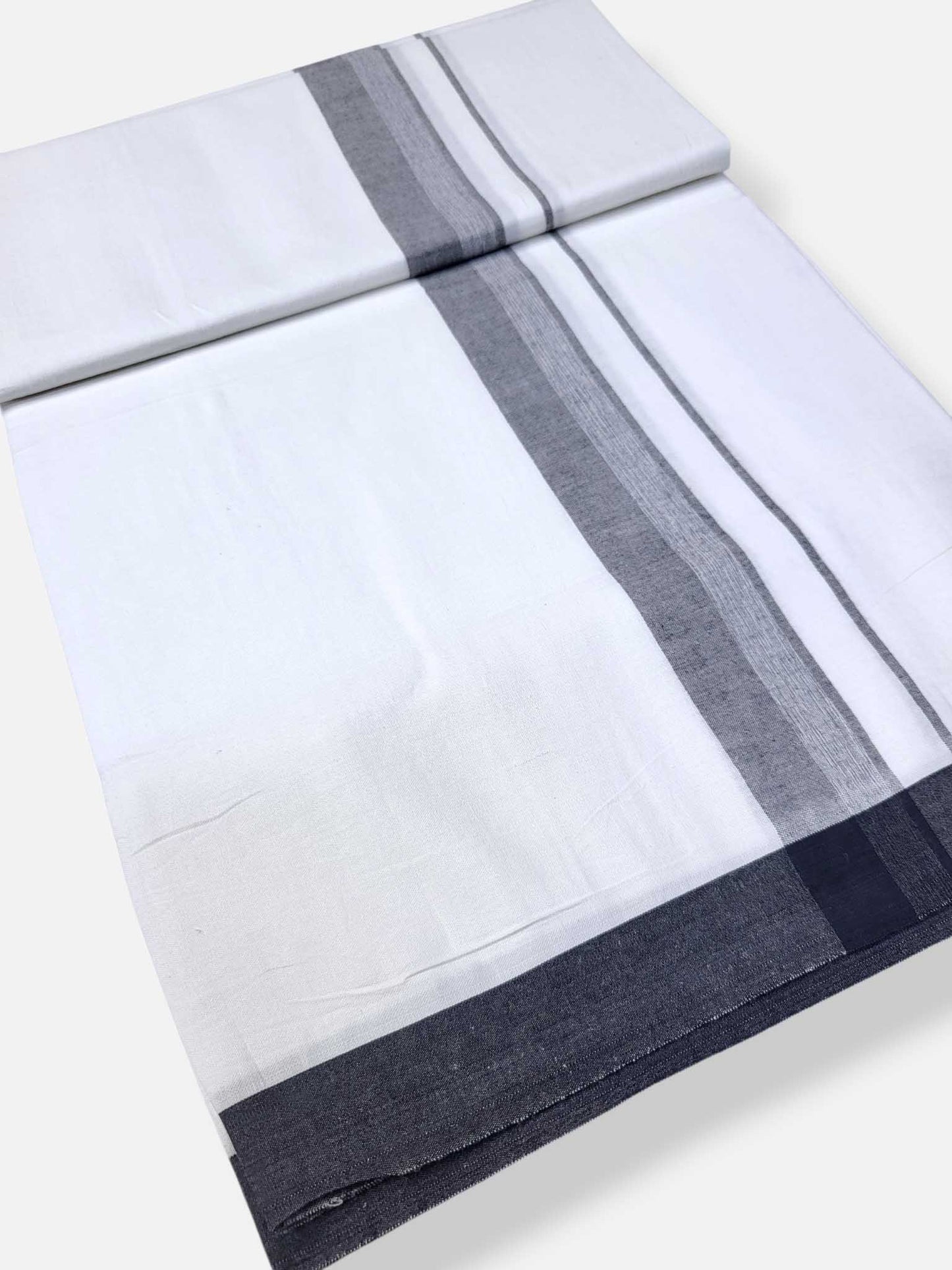 Single Kerala Pure White Mundu/Dhoti