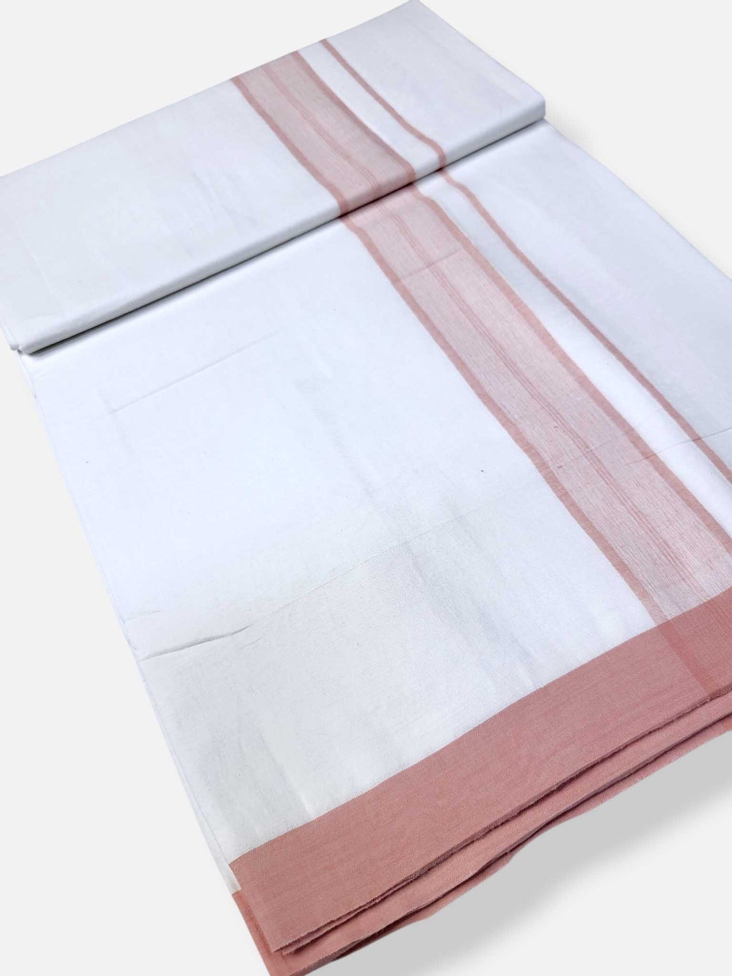 Single Kerala Pure White Mundu/Dhoti