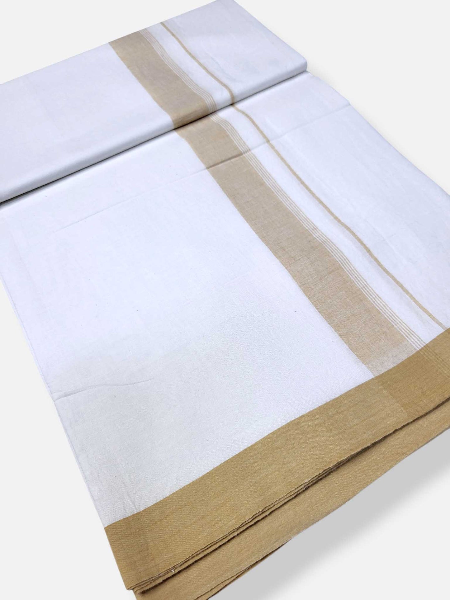 Single Kerala Pure White Mundu/Dhoti