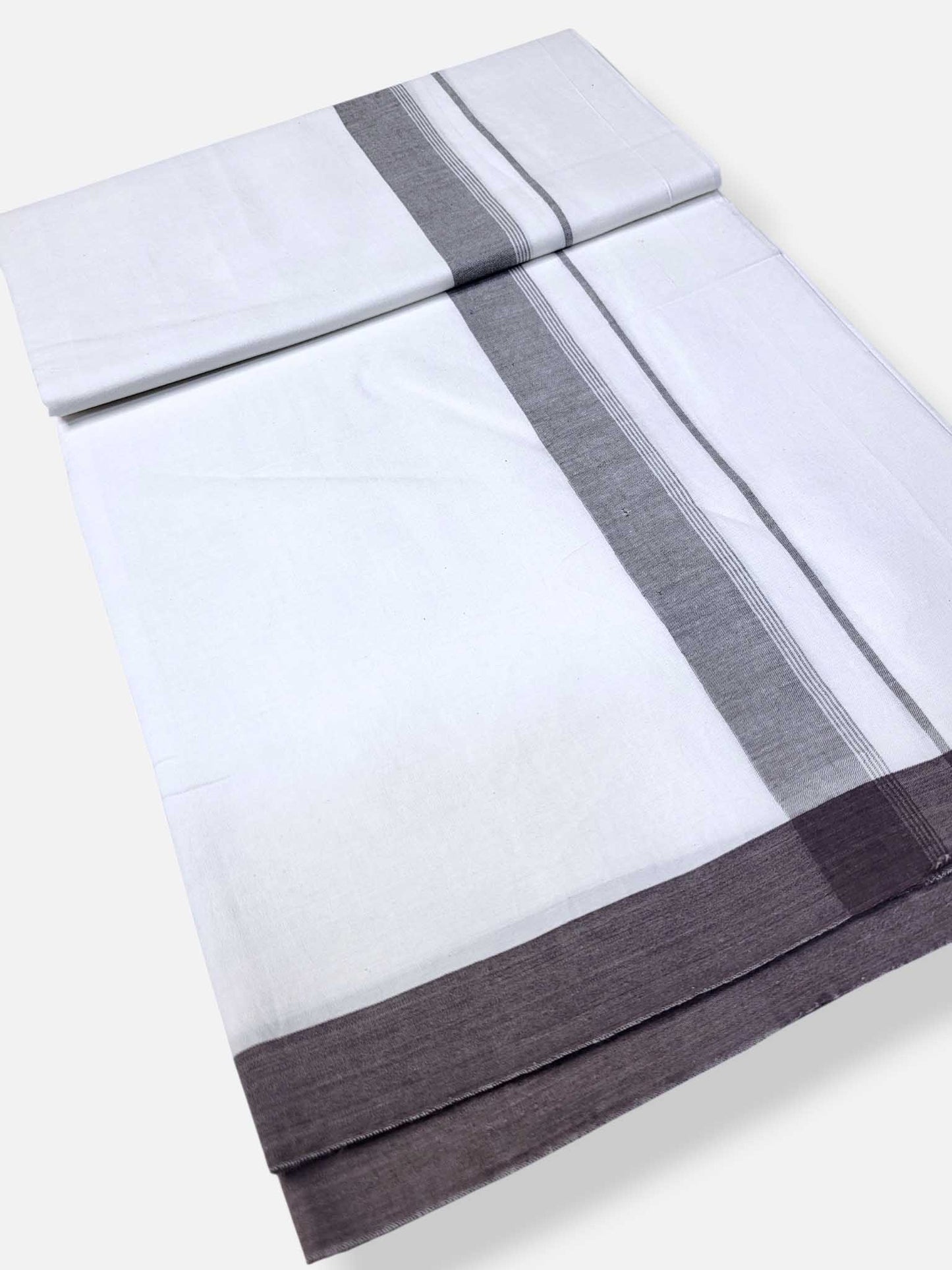Single Kerala Pure White Mundu/Dhoti