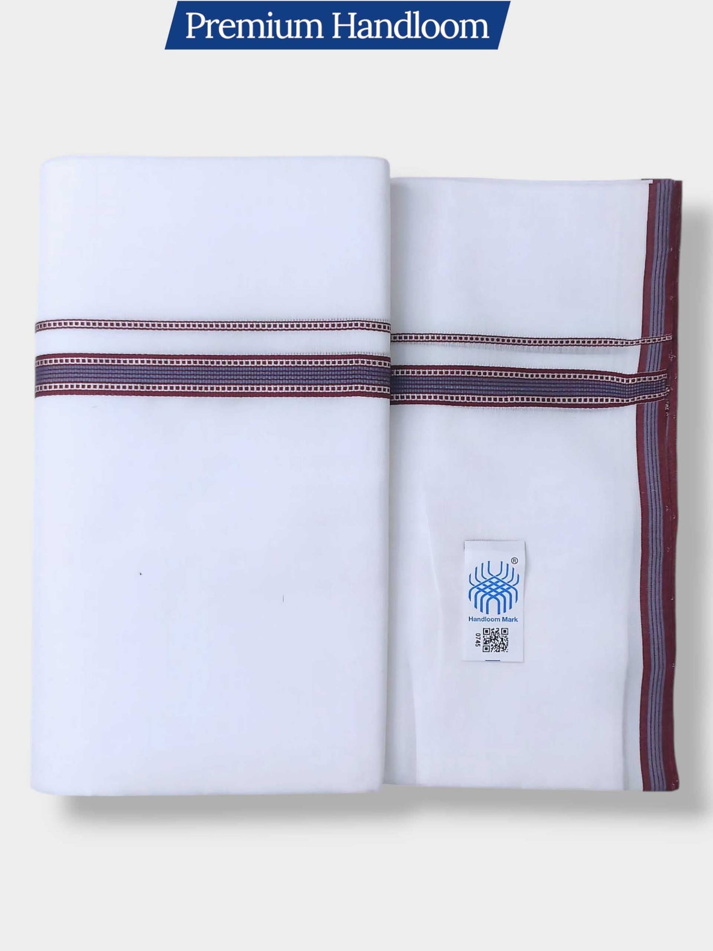 Kerala Premium Balaramapuram Handloom Dhoti/Mundu for Men