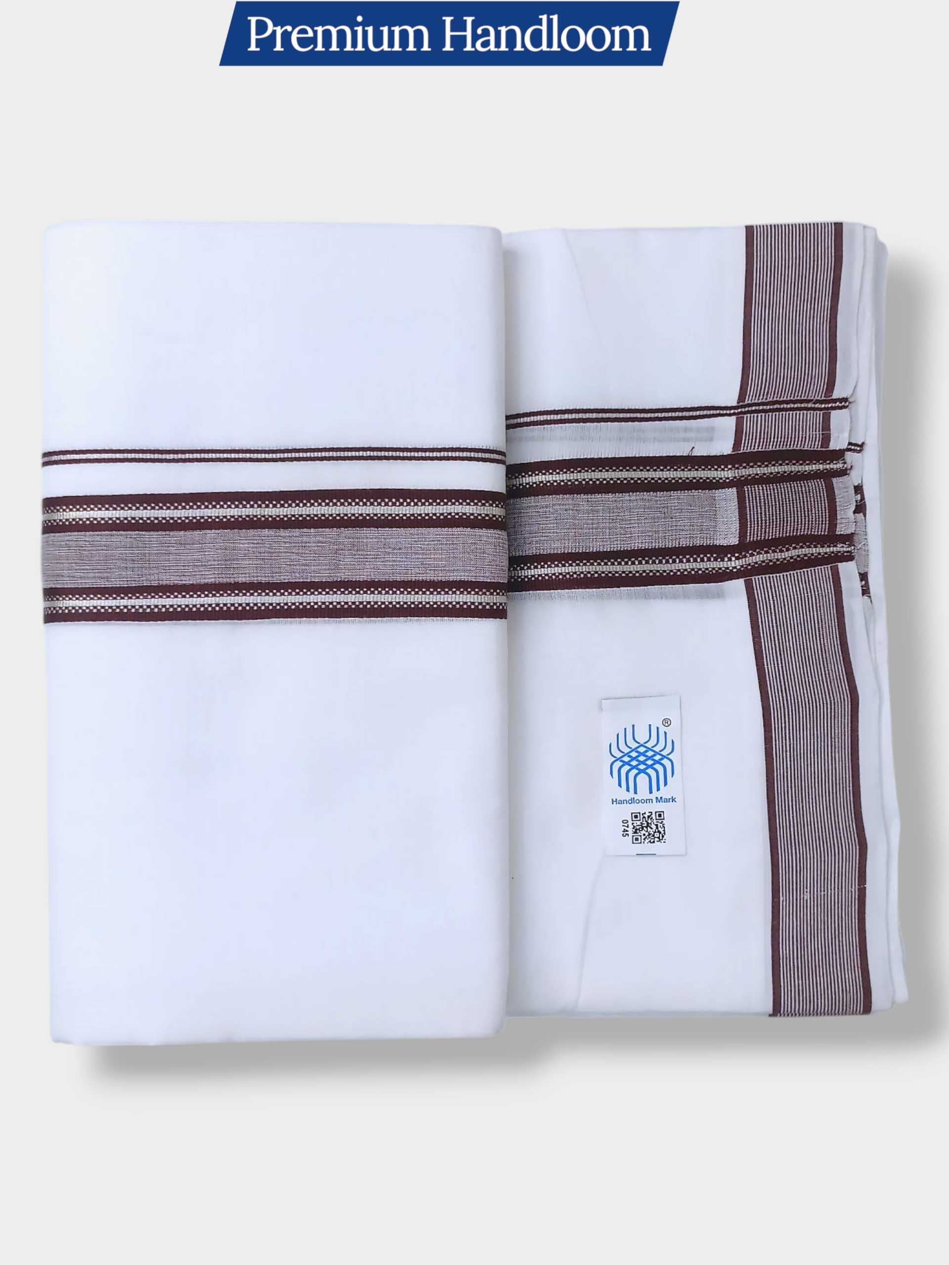 Kerala Premium Balaramapuram Handloom Dhoti/Mundu for Men