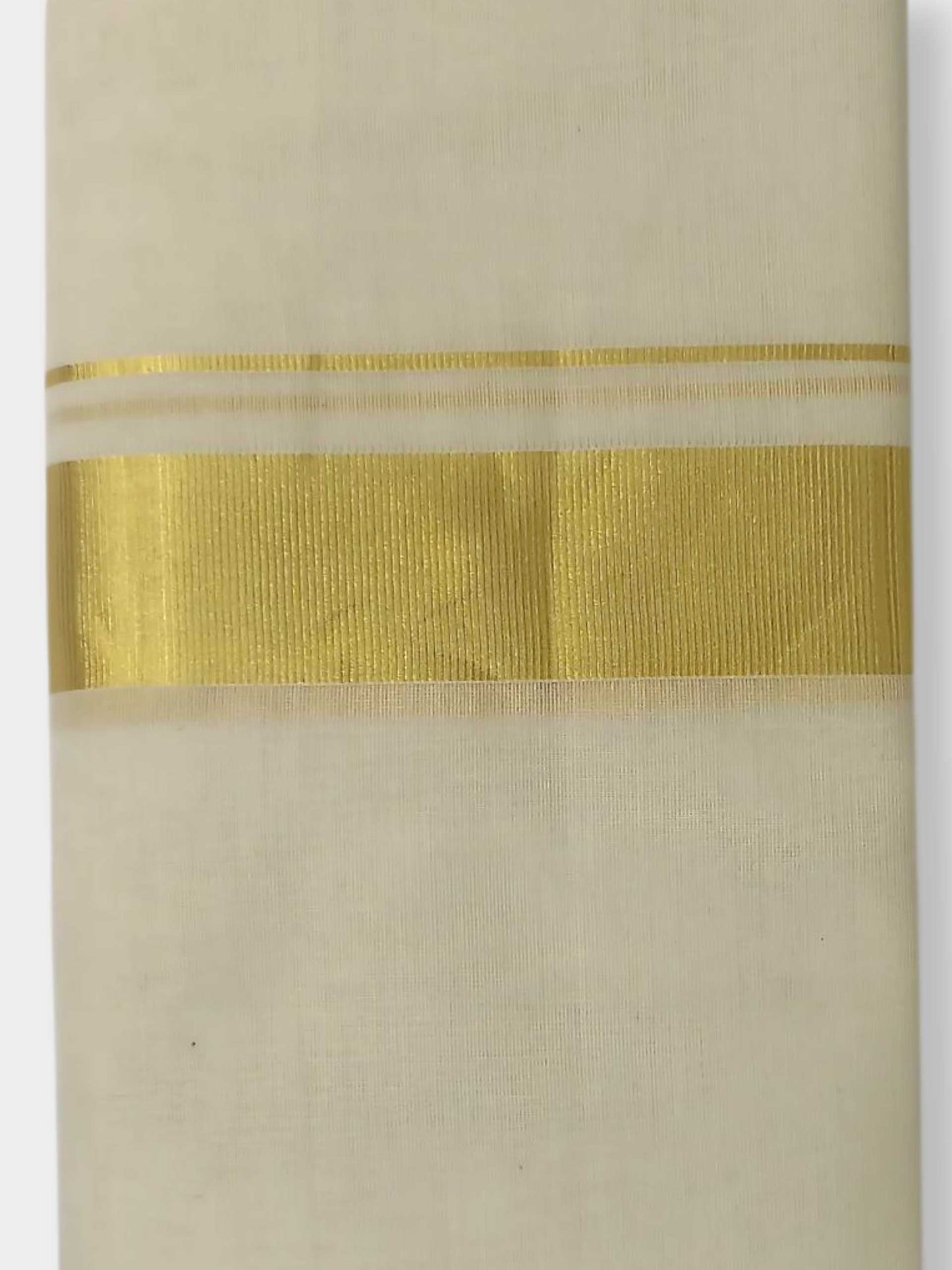 Original Balaramapuram Handloom Kasavu Mundu for Men