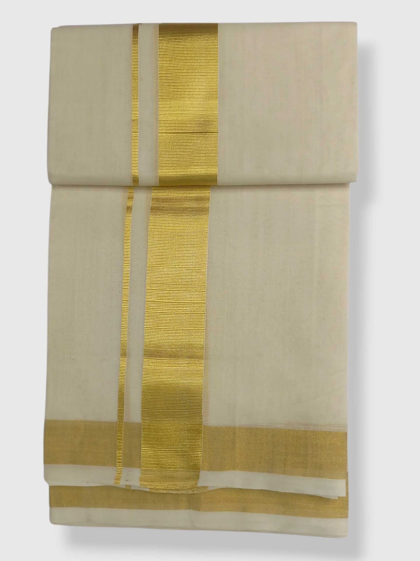 Original Balaramapuram Handloom Kasavu Mundu for Men