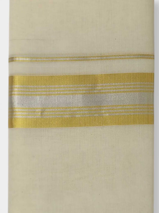 Original Balaramapuram Handloom Kasavu Mundu for Men