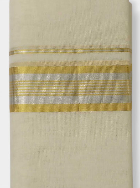 Original Balaramapuram Handloom Kasavu Mundu for Men
