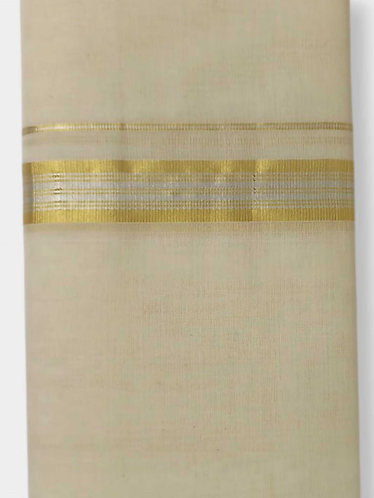 Original Balaramapuram Handloom Kasavu Mundu for Men