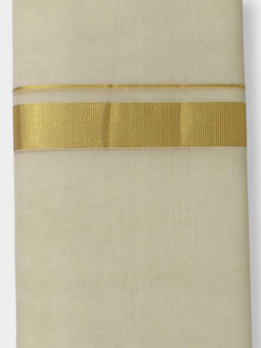 Original Balaramapuram Handloom Kasavu Mundu for Men