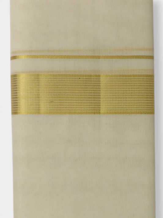 Original Balaramapuram Handloom Kasavu Mundu for Men