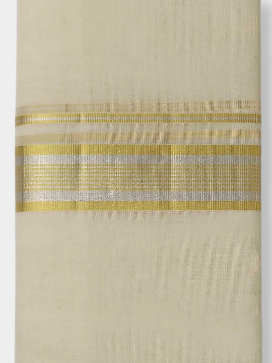 Original Balaramapuram Handloom Kasavu Mundu for Men