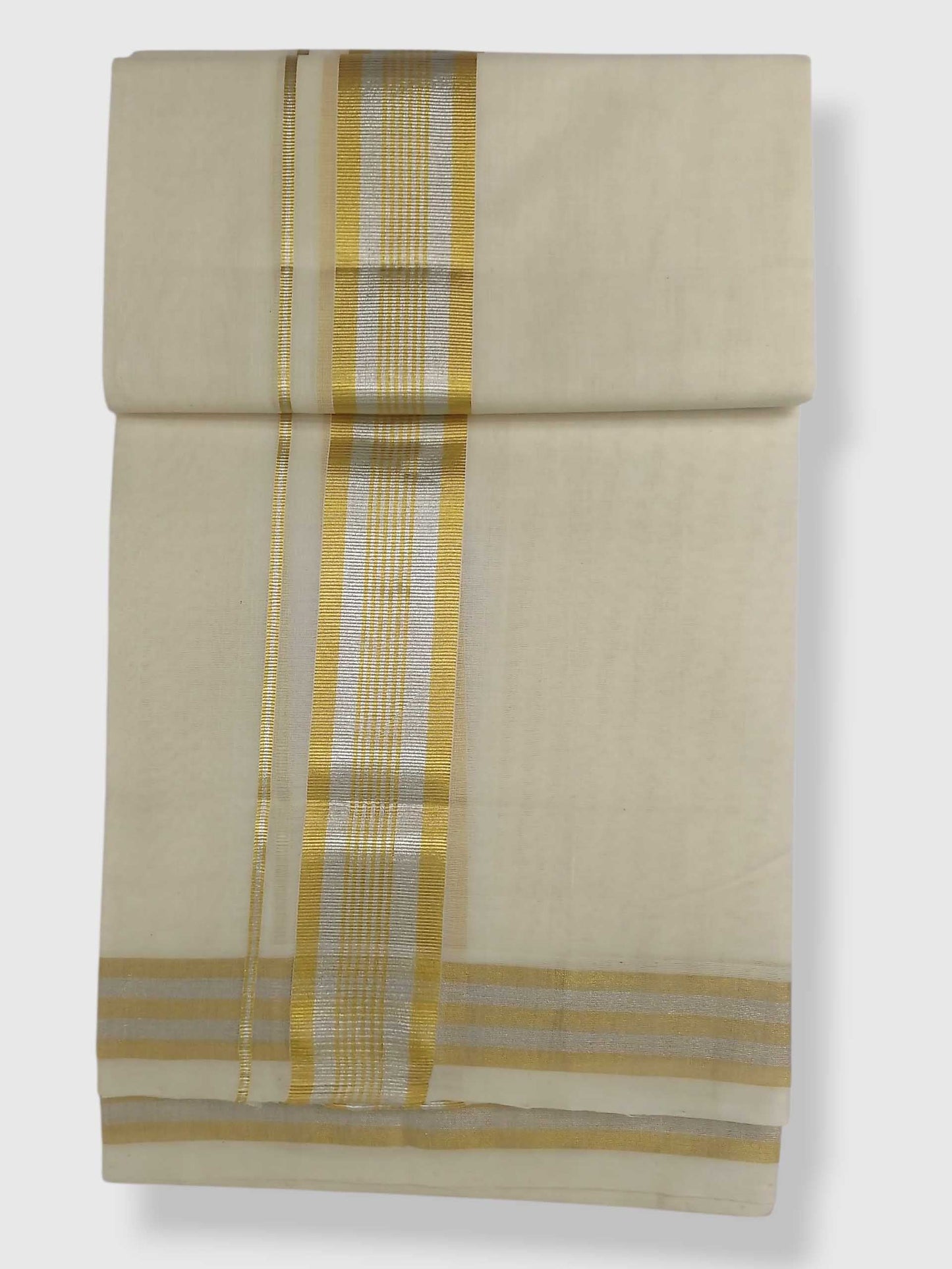 Original Balaramapuram Handloom Kasavu Mundu for Men