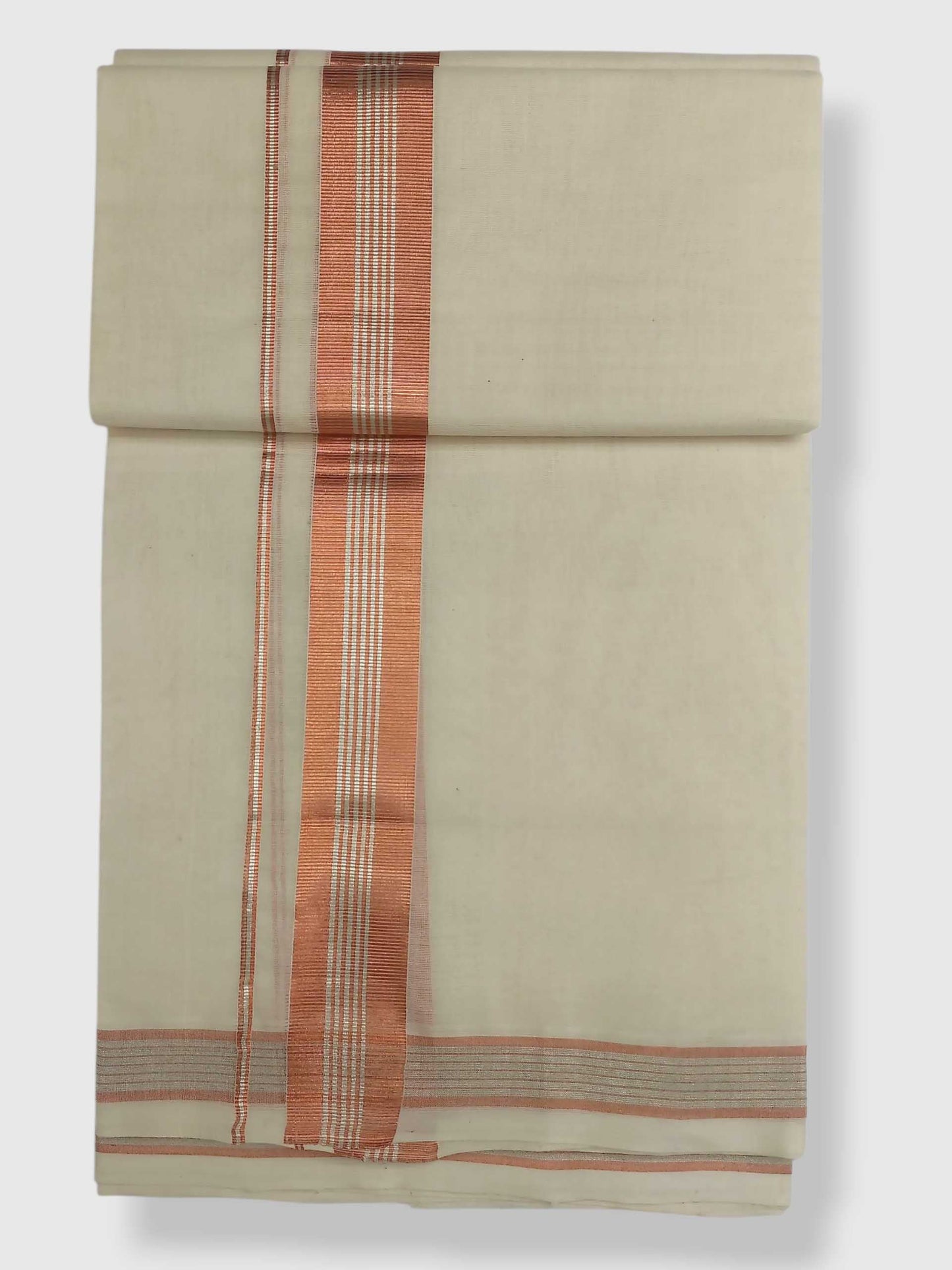 Original Balaramapuram Handloom Kasavu Mundu for Men