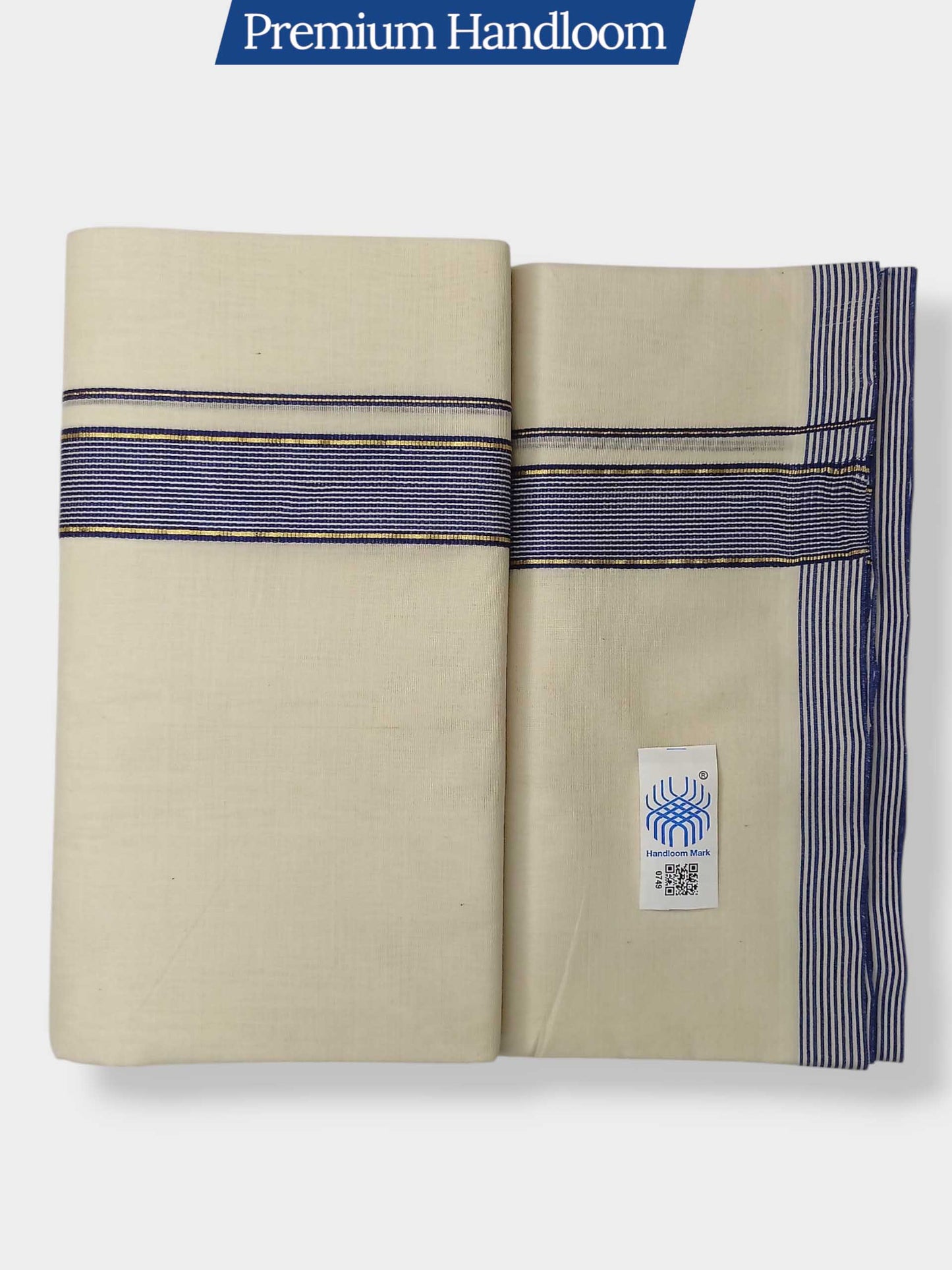 Kerala Premium Balaramapuram Handloom Dhoti/Mundu for Men