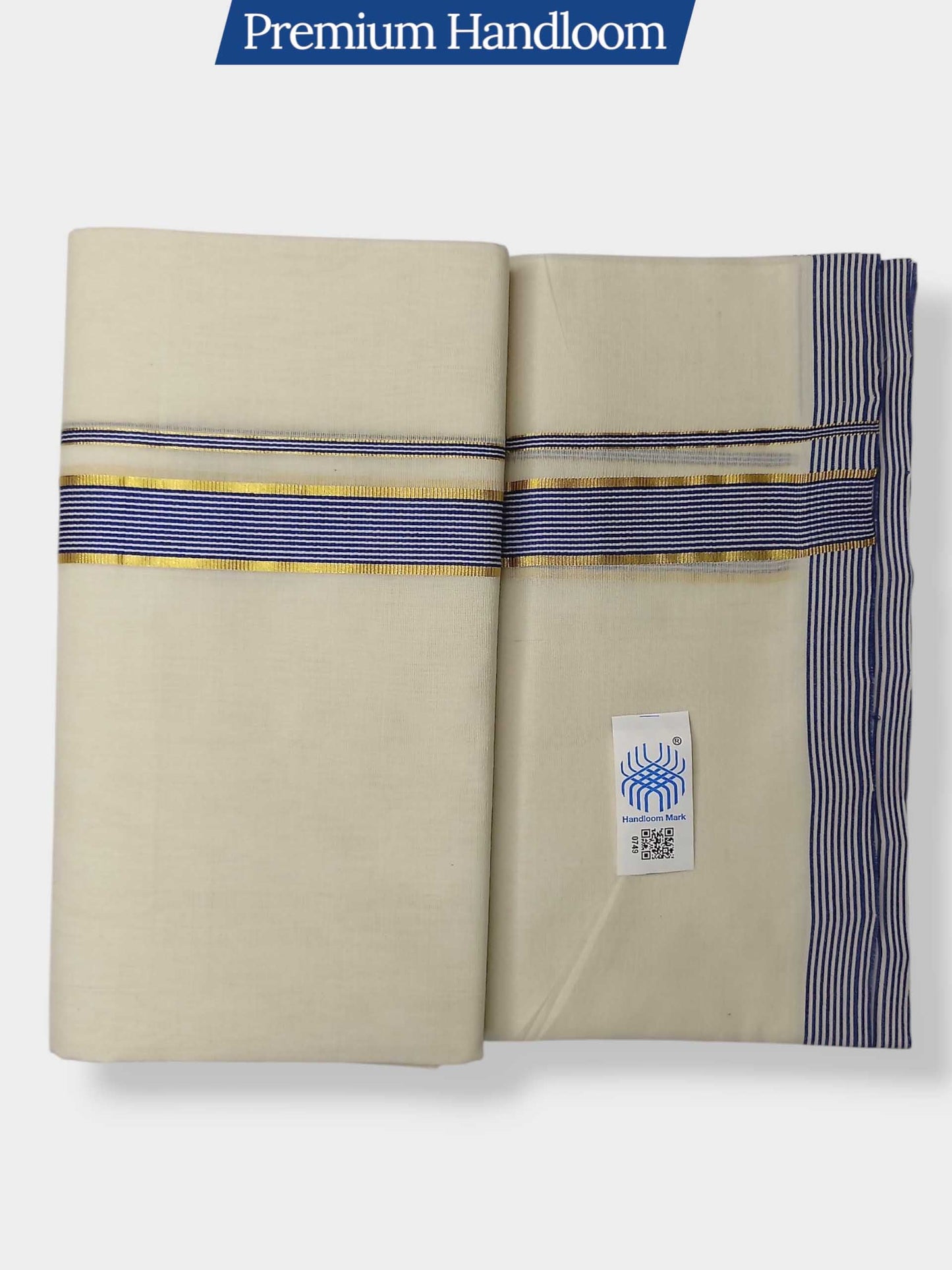 Kerala Premium Balaramapuram Handloom Dhoti/Mundu for Men