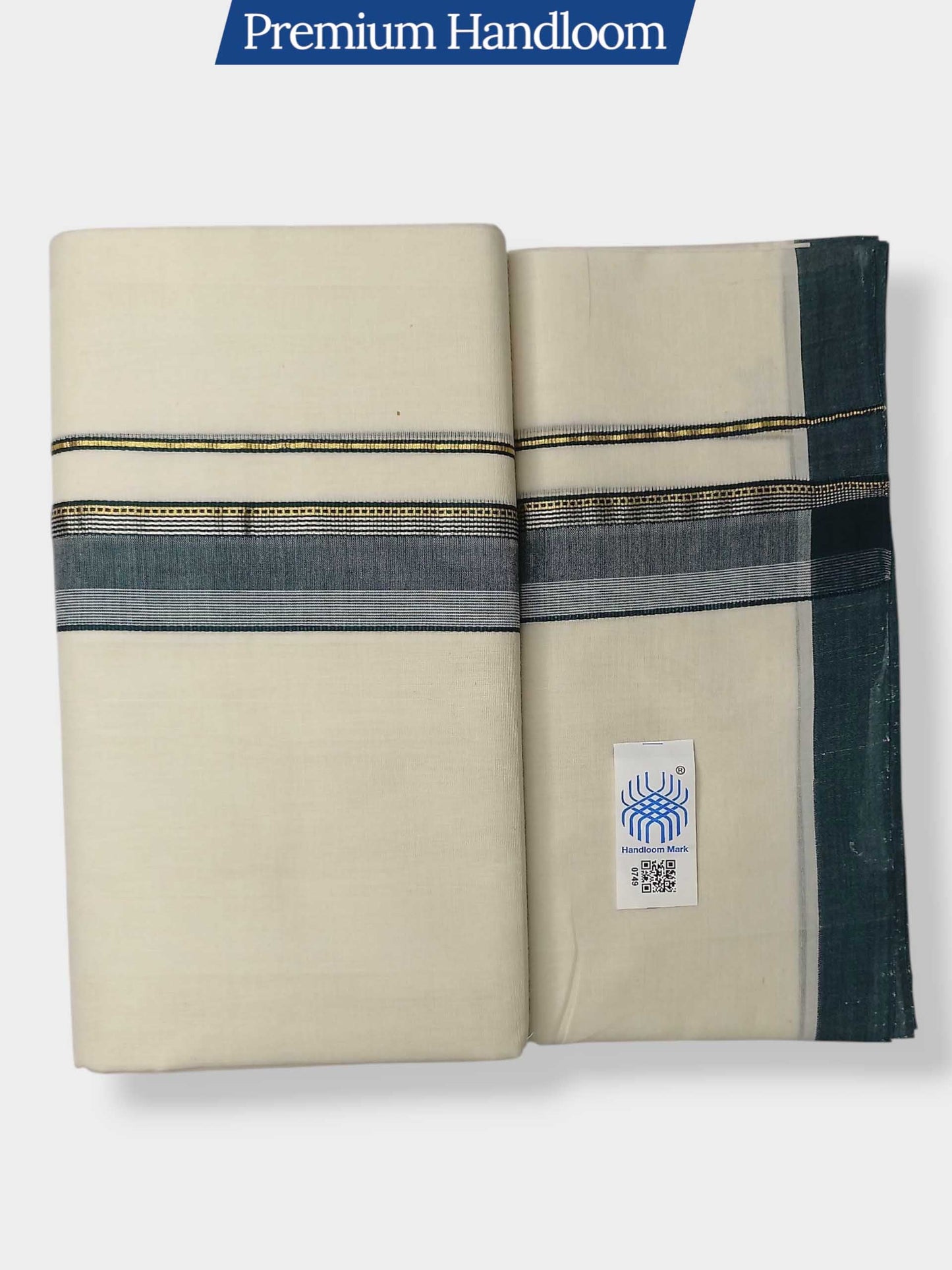 Kerala Premium Balaramapuram Handloom Dhoti/Mundu for Men