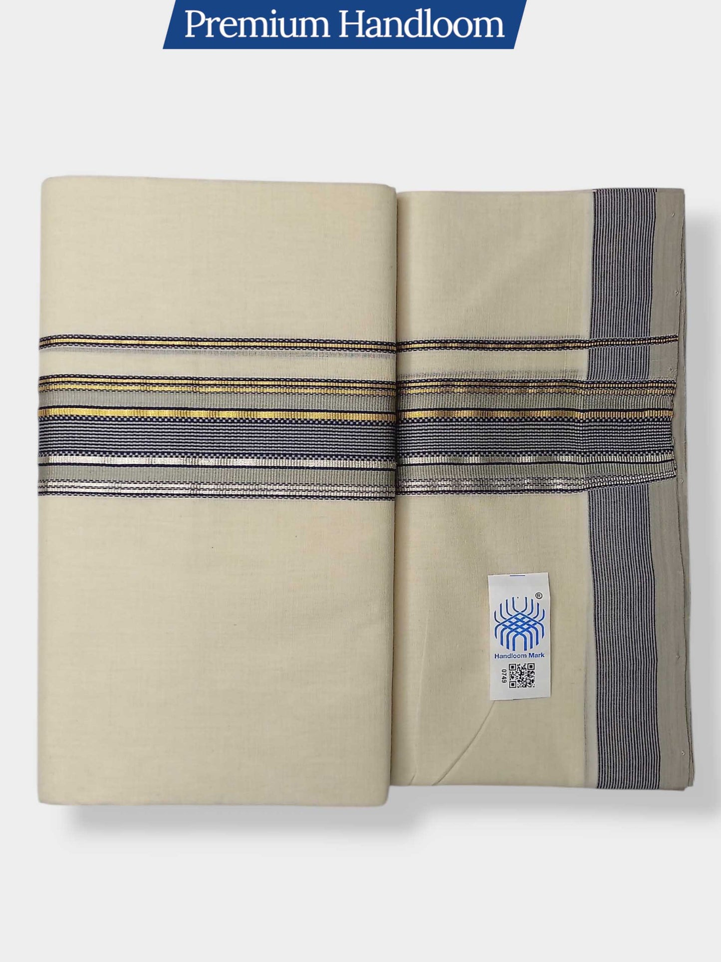 Kerala Premium Balaramapuram Handloom Dhoti/Mundu for Men