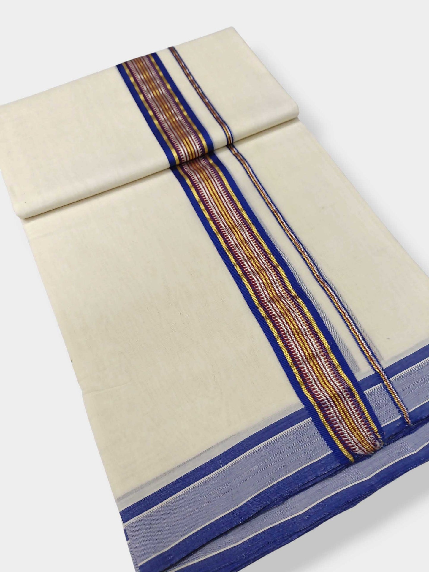Kerala Premium Balaramapuram Handloom Dhoti/Mundu for Men