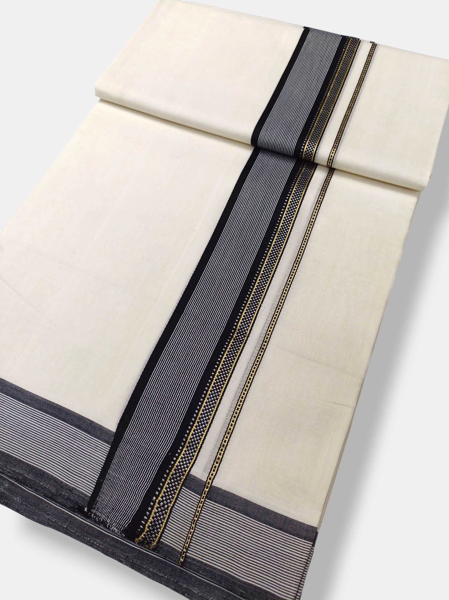 Kerala Premium Balaramapuram Handloom Dhoti/Mundu for Men
