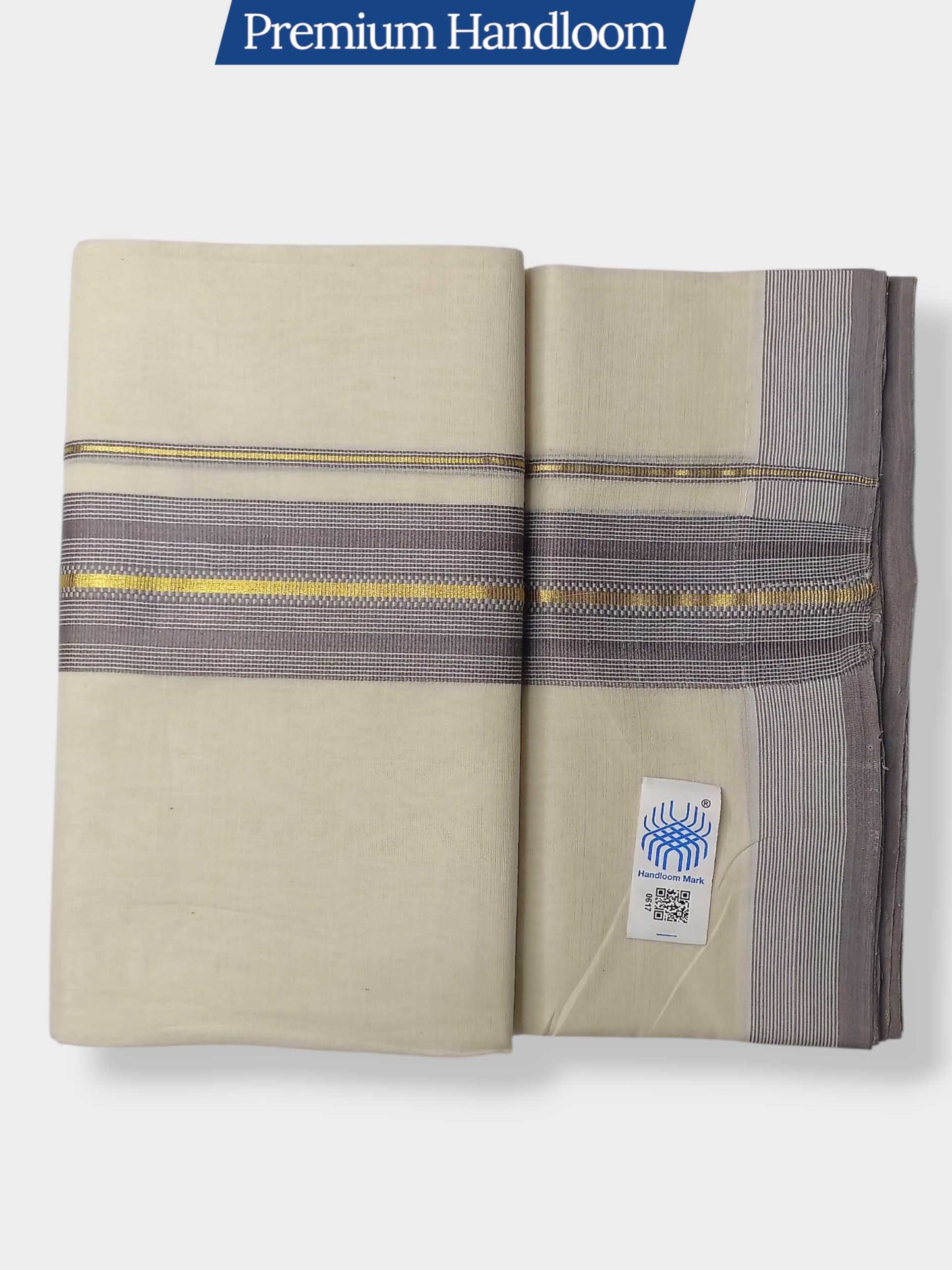 Kerala Premium Balaramapuram Handloom Dhoti/Mundu for Men
