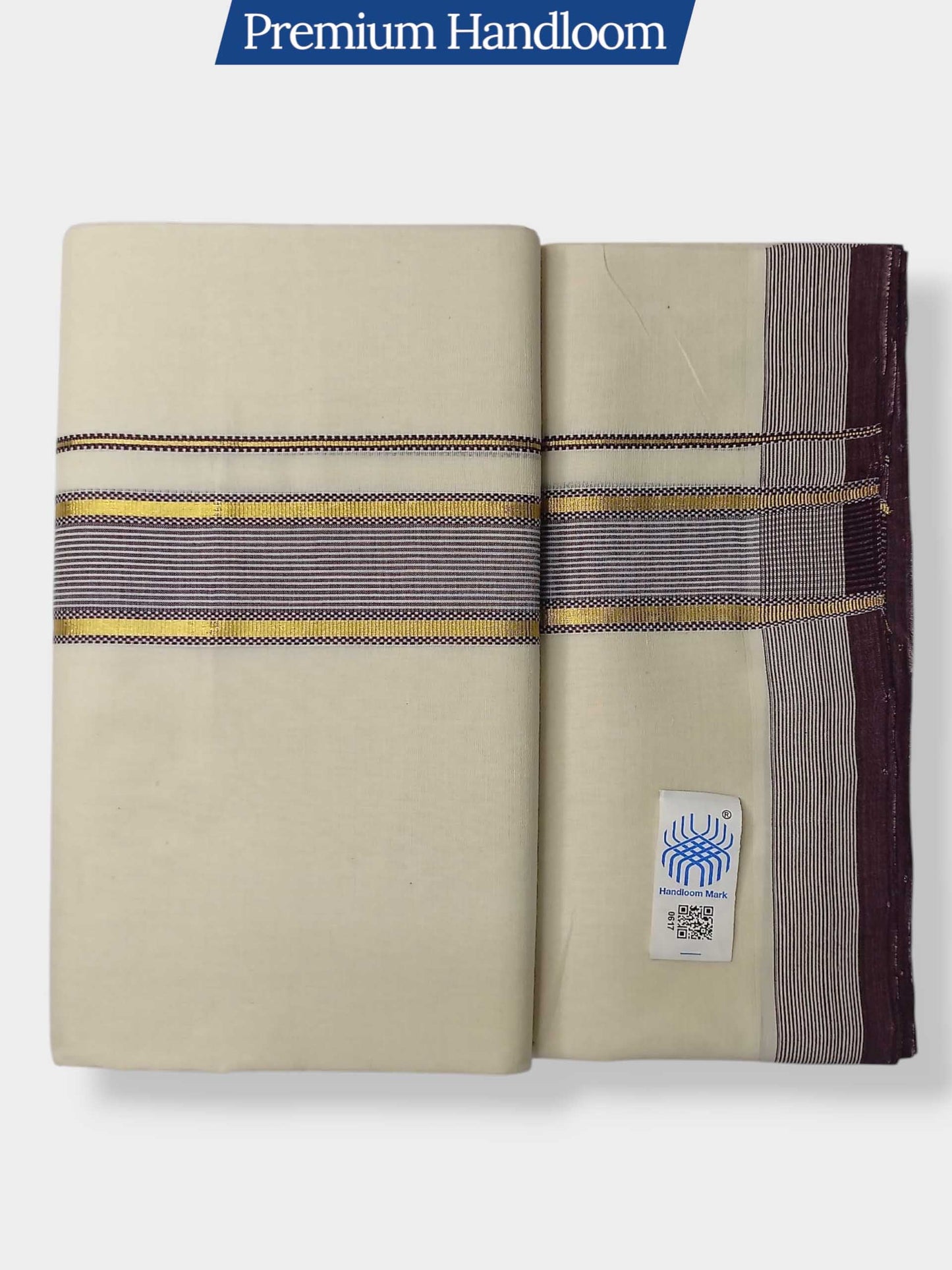 Kerala Premium Balaramapuram Handloom Dhoti/Mundu for Men