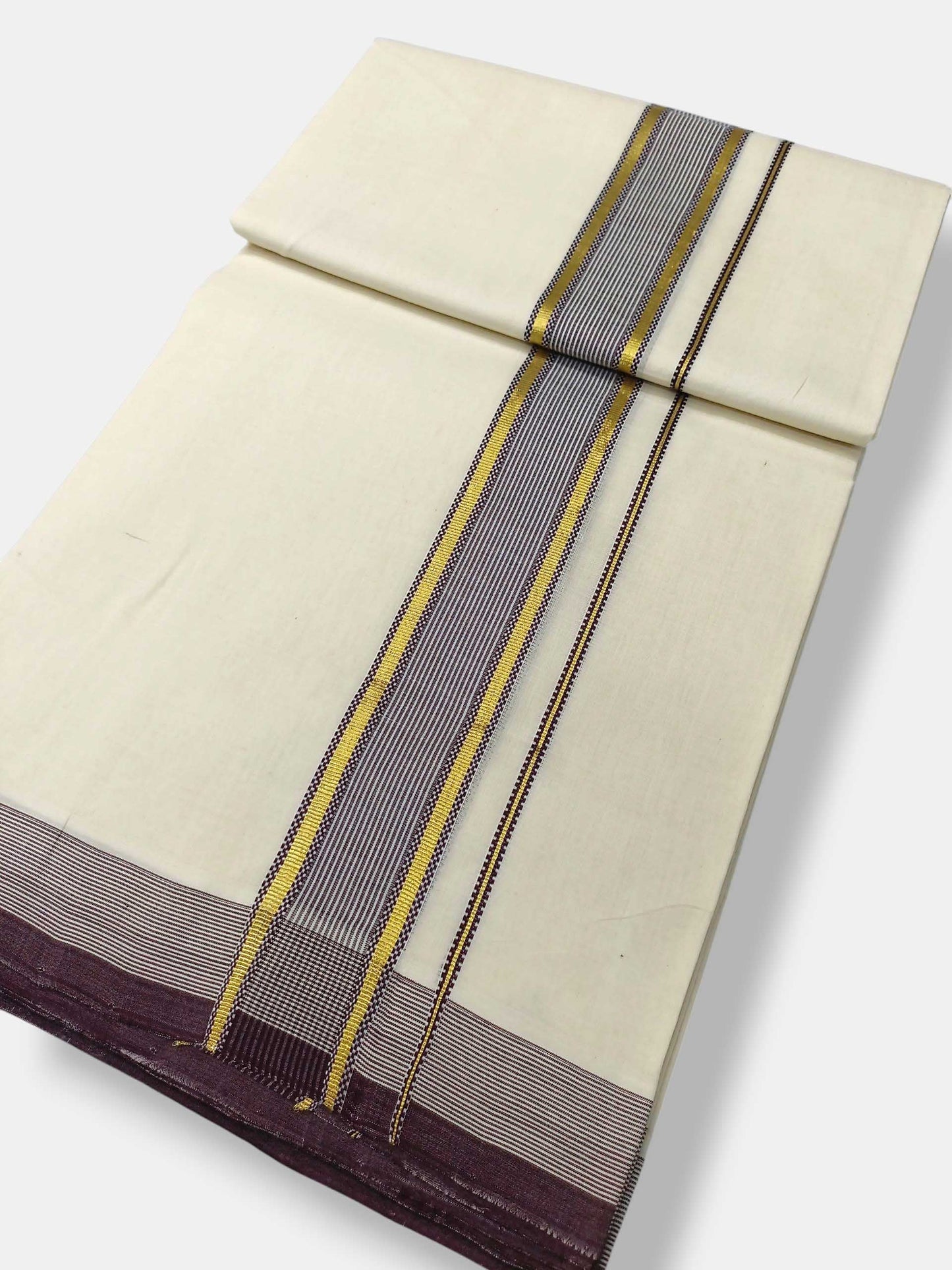 Kerala Premium Balaramapuram Handloom Dhoti/Mundu for Men