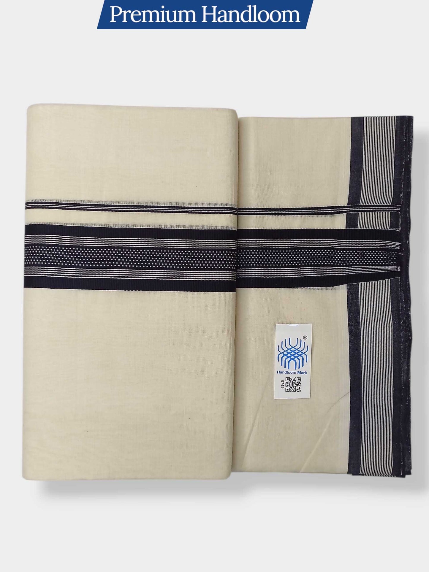 Kerala Premium Balaramapuram Handloom Dhoti/Mundu for Men
