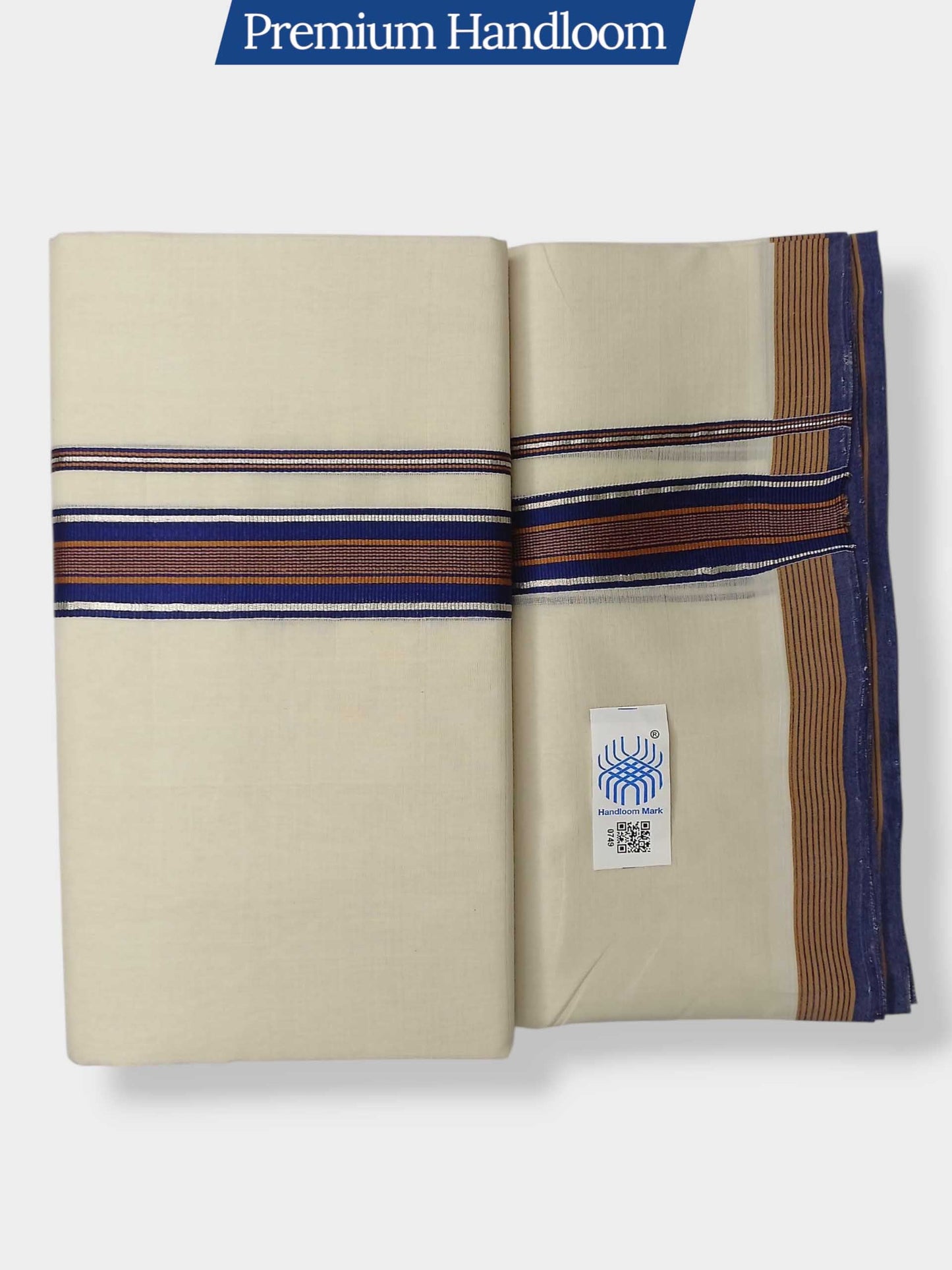 Kerala Premium Balaramapuram Handloom Dhoti/Mundu for Men