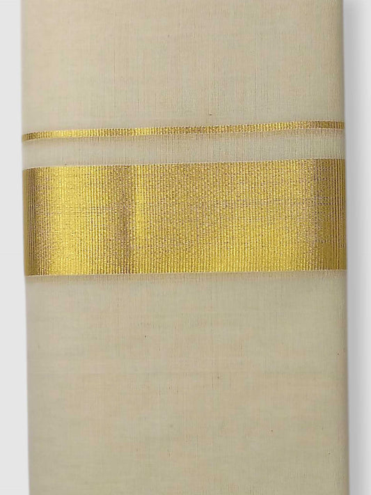 Original Balaramapuram Handloom Kasavu Mundu for Men