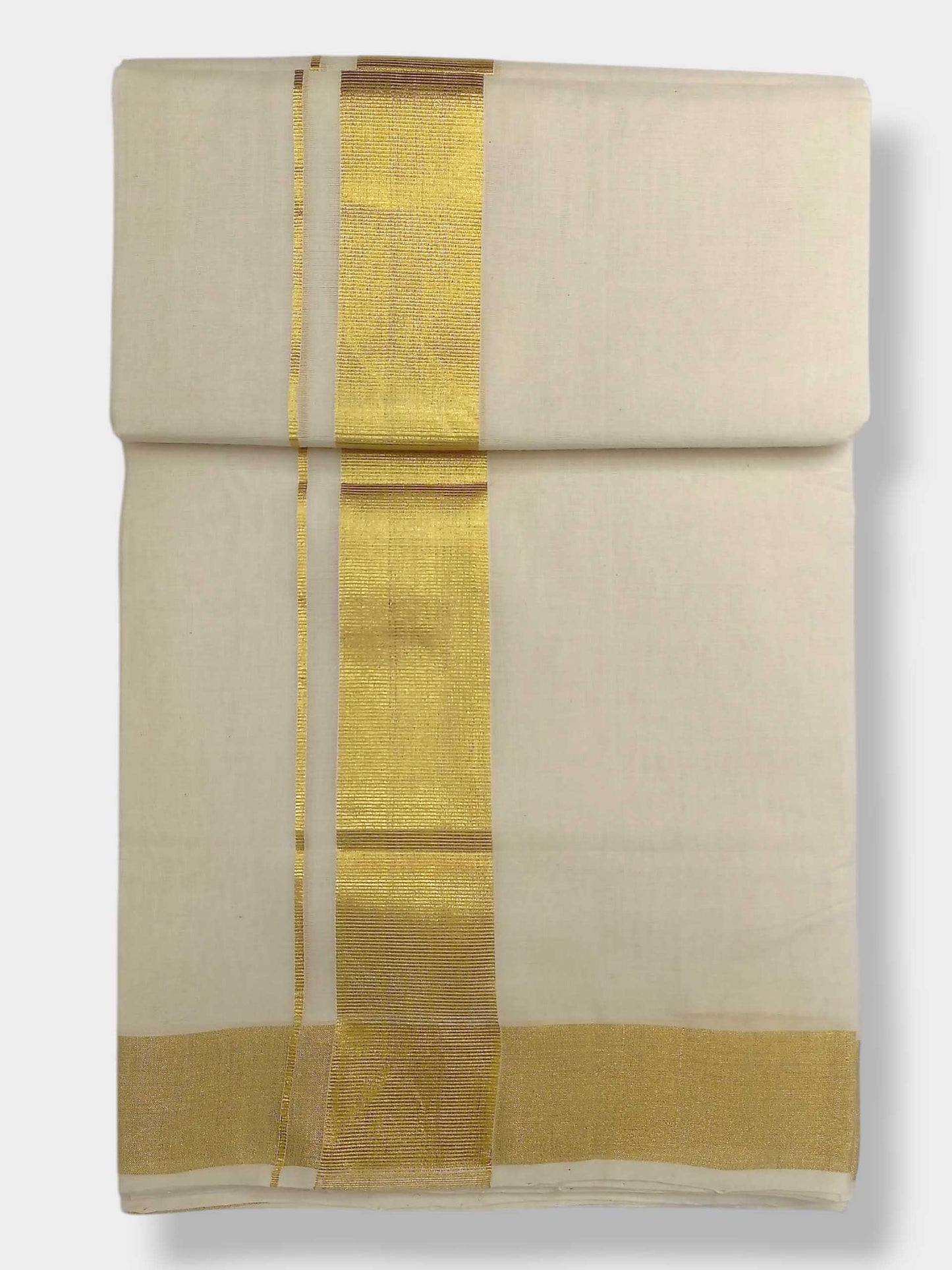 Original Balaramapuram Handloom Kasavu Mundu for Men