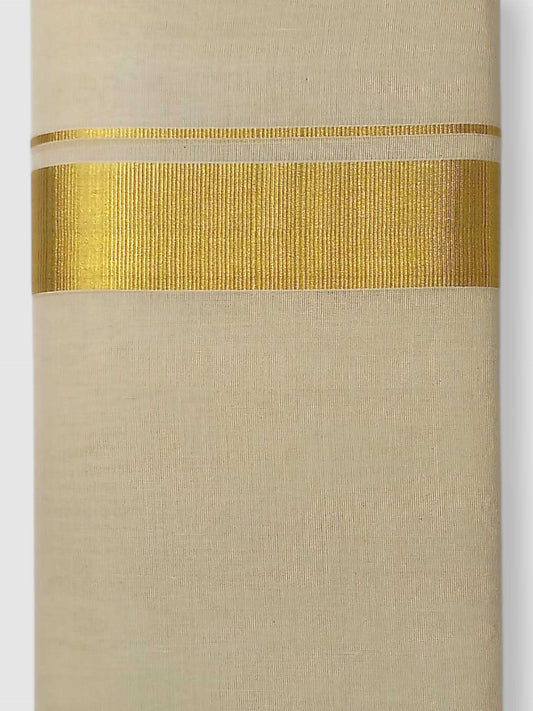 Original Balaramapuram Handloom Kasavu Mundu for Men