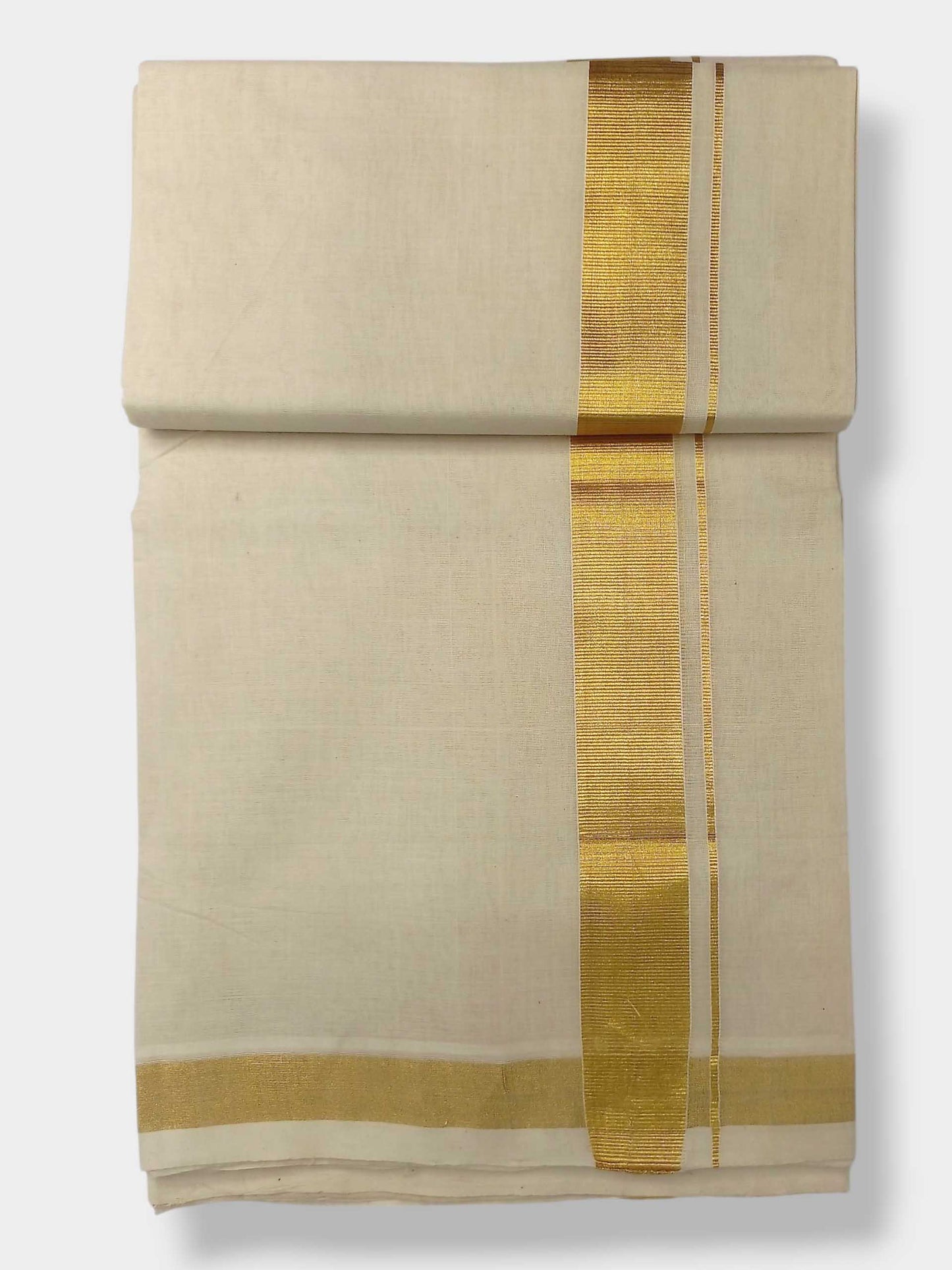 Original Balaramapuram Handloom Kasavu Mundu for Men