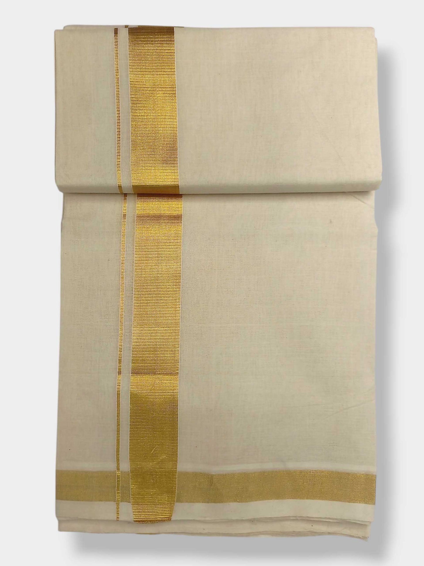 Original Balaramapuram Handloom Kasavu Mundu for Men