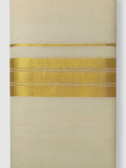 Original Balaramapuram Handloom Kasavu Mundu for Men