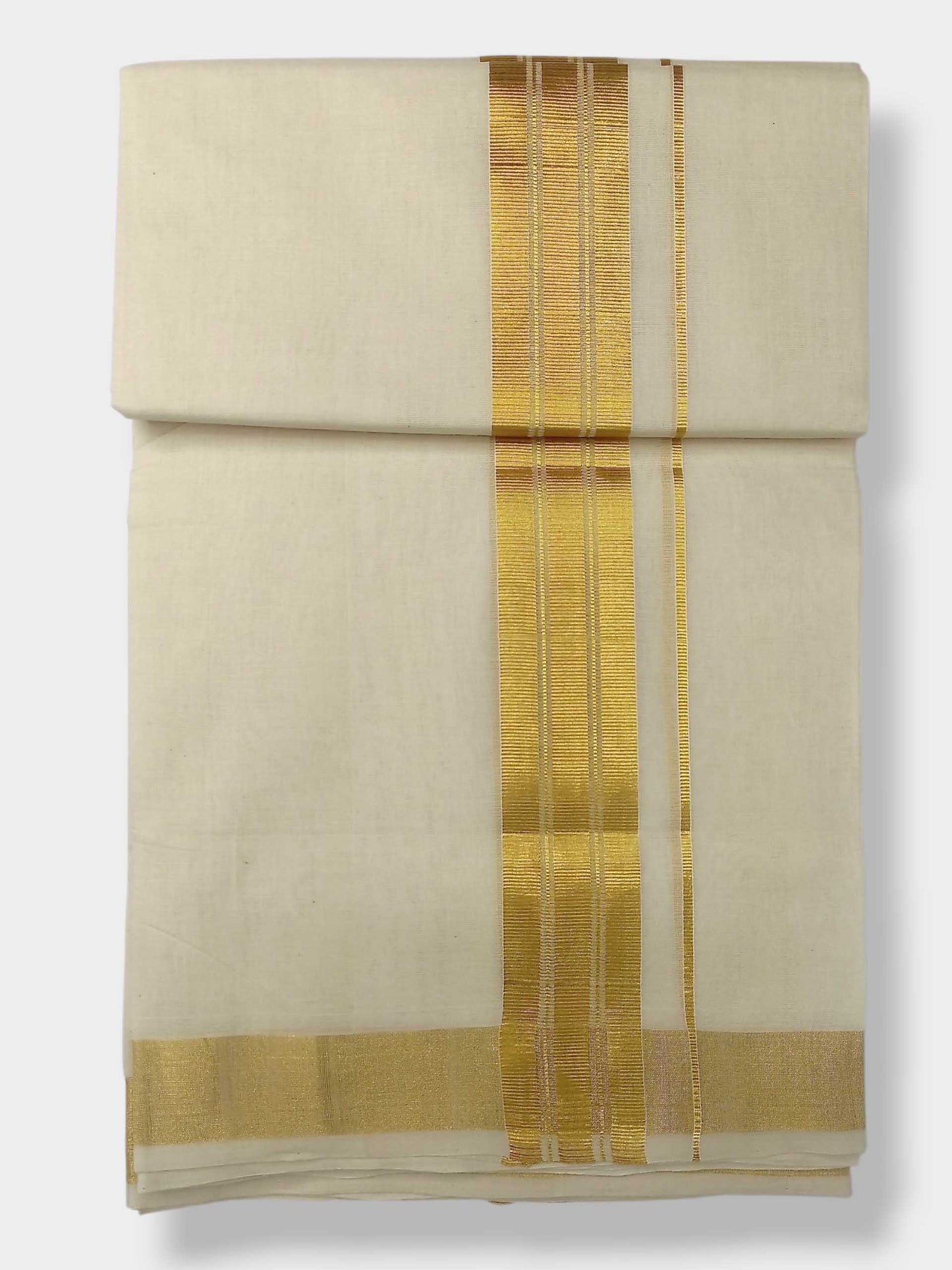 Original Balaramapuram Handloom Kasavu Mundu for Men