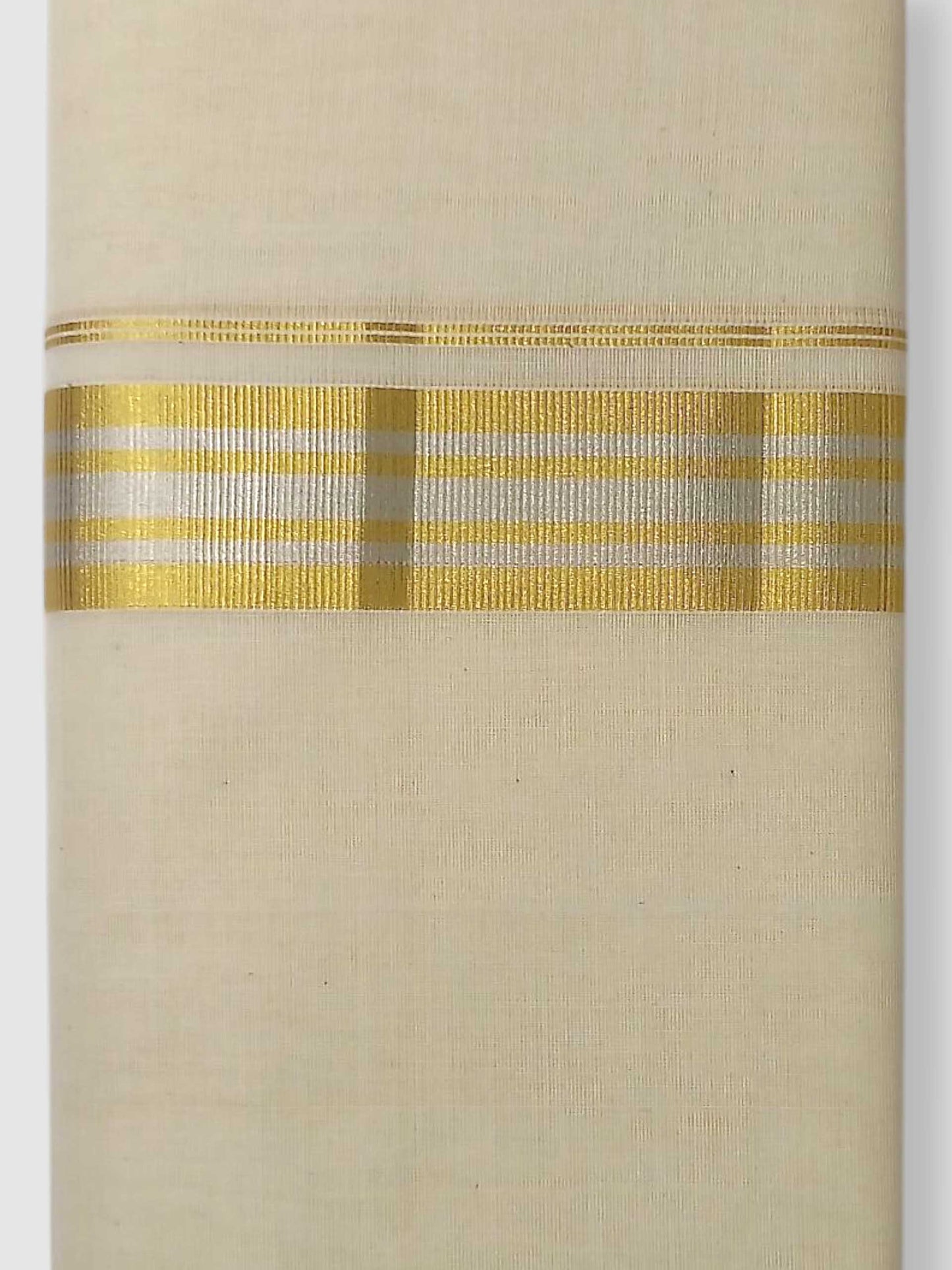 Original Balaramapuram Handloom Kasavu Mundu for Men