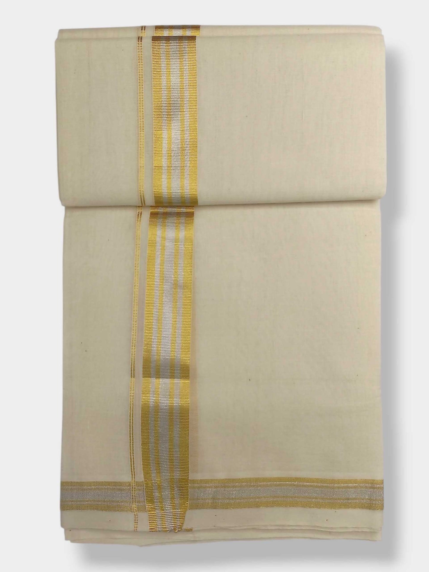 Original Balaramapuram Handloom Kasavu Mundu for Men