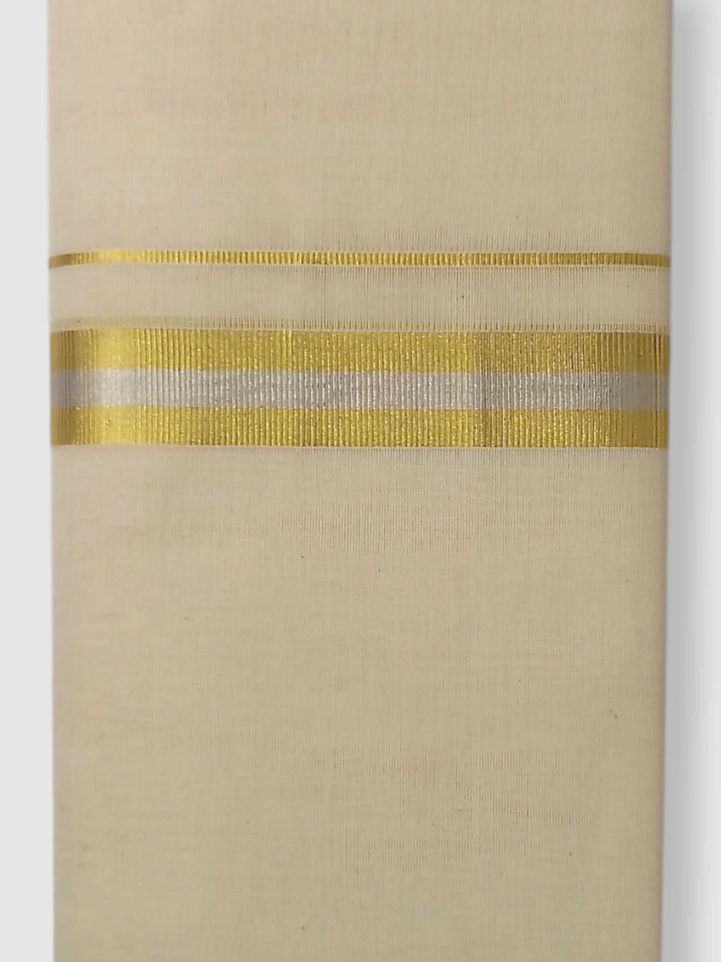 Original Balaramapuram Handloom Kasavu Mundu for Men