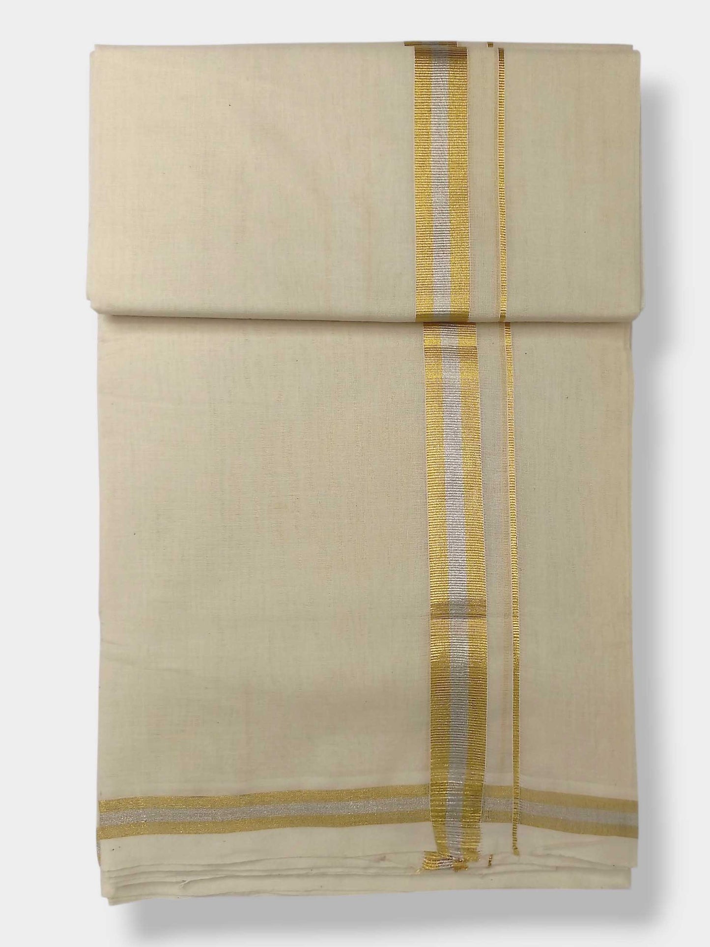 Original Balaramapuram Handloom Kasavu Mundu for Men