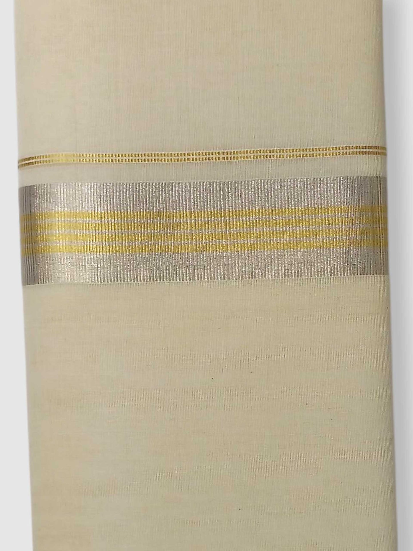 Original Balaramapuram Handloom Kasavu Mundu for Men