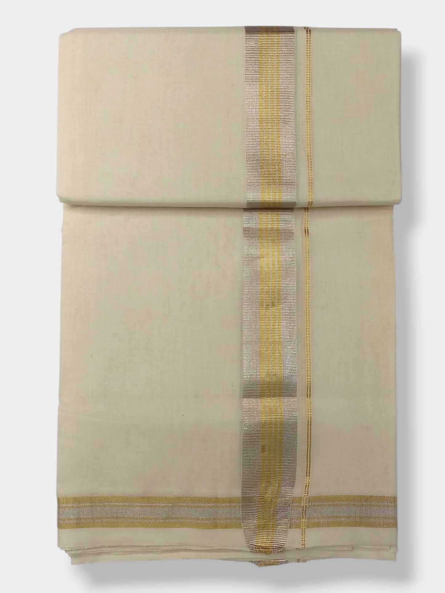 Original Balaramapuram Handloom Kasavu Mundu for Men